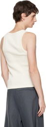 Charles Jeffrey LOVERBOY Off-White Logo Tank Top