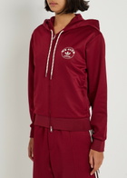 Adidas X Wales Bonner X Wales Bonner Hooded Jersey Sweatshirt Burgundy