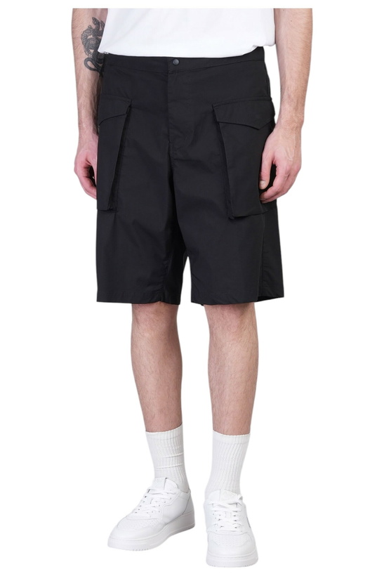 Photo: Aspesi Lou Bis Shorts In Black Cotton