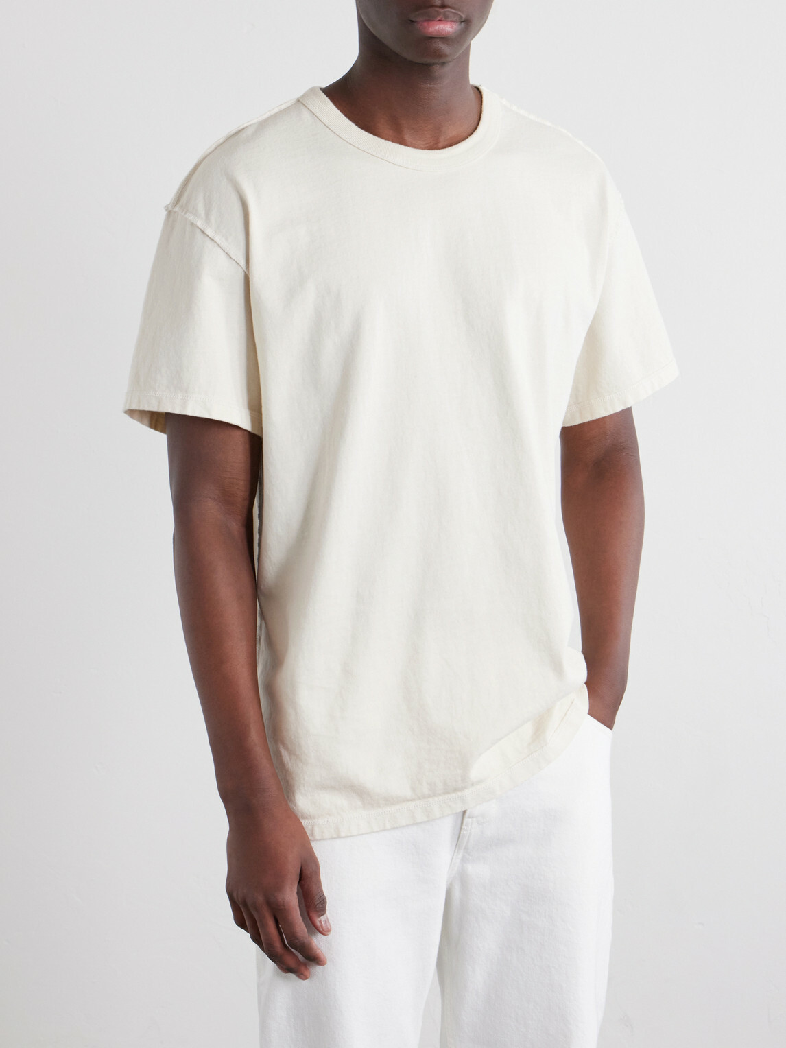 Les Tien - Cotton-Jersey T-Shirt - Neutrals