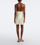SIR Aries lace-trimmed silk slip dress