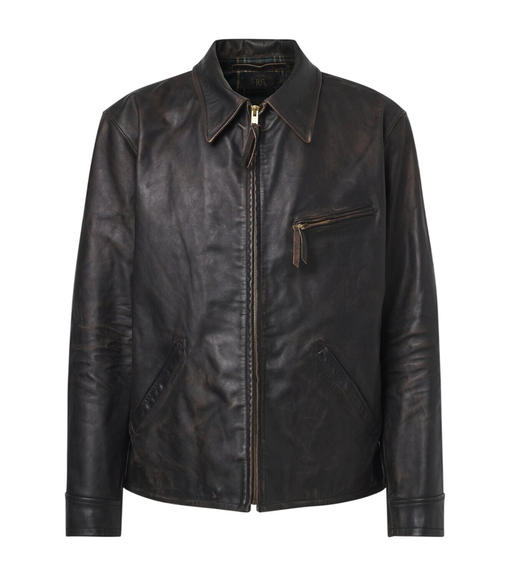 Photo: RRL Lynton leather biker jacket