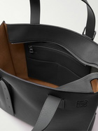 Loewe - Logo-Debossed Full-Grain Leather Tote Bag