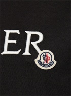 MONCLER - Embroidered Logo Cotton Jersey Hoodie