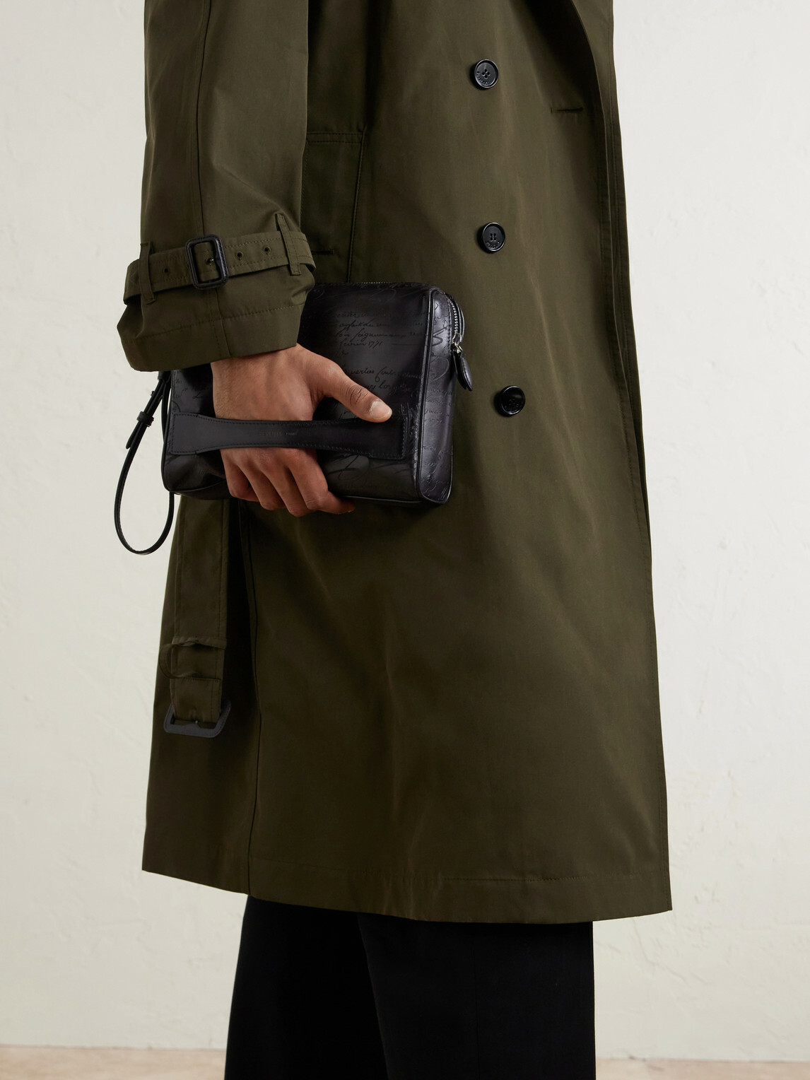 Berluti - Rosewood Neo Scritto Venezia Leather Pouch