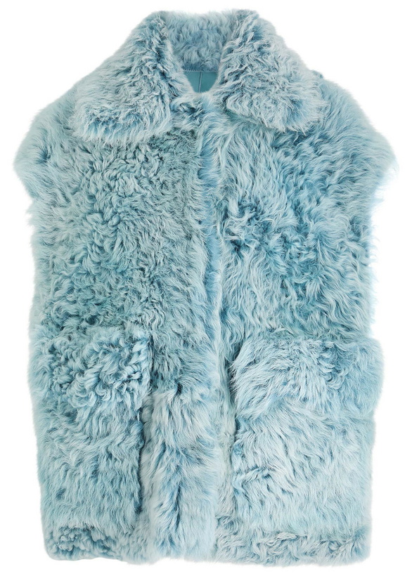 Photo: Arma Edha Reversible Wool Gilet Dark Blue
