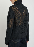 Our Legacy Cage-knit Merino Wool Jumper Charcoal