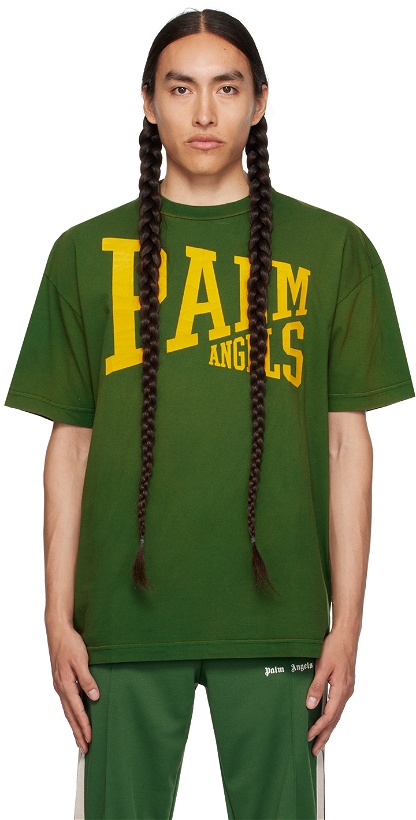 Photo: Palm Angels Green College T-Shirt
