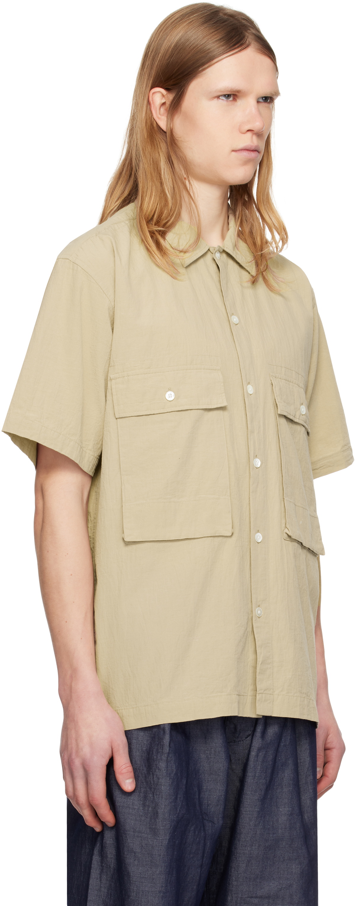 Pilgrim Surf + Supply Taupe Ivan Short Sleeve Shirt