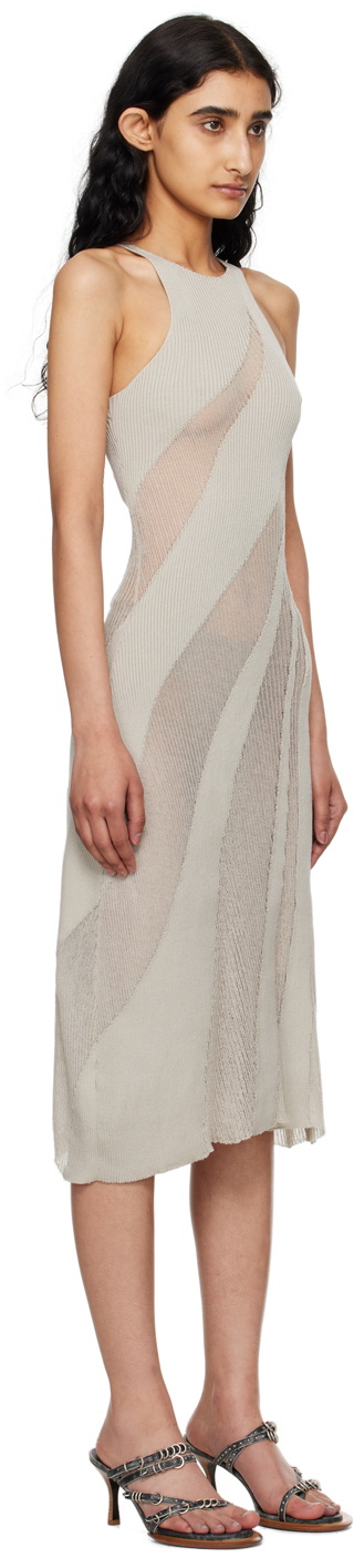 Isa Boulder SSENSE Exclusive Gray Walking Midi Dress