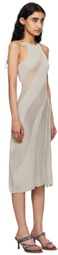 Isa Boulder SSENSE Exclusive Gray Walking Midi Dress