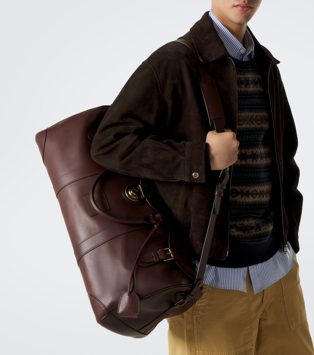 Polo Ralph Lauren Heritage Lock Large leather duffel bag