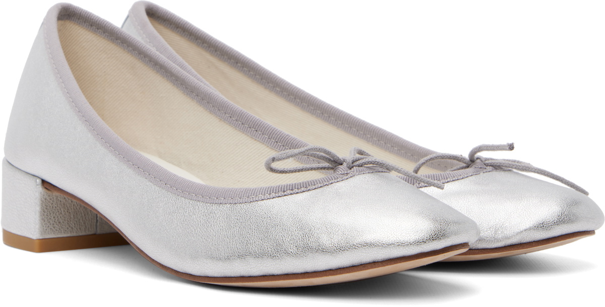 Repetto Silver Camille Heels