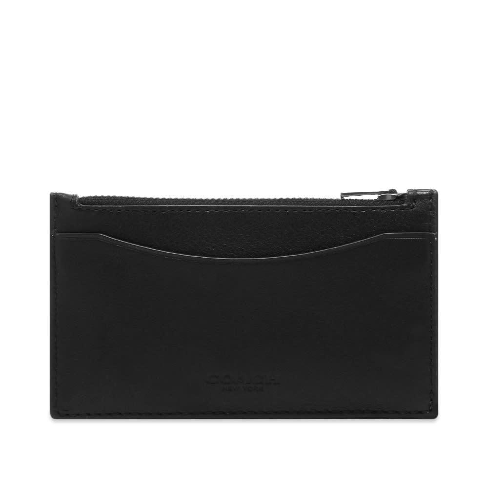 Coach leather discount coin card case