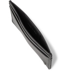 Serapian - Logo-Appliquéd Faux Leather Cardholder - Black