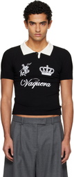 VAQUERA Black Knit Polo