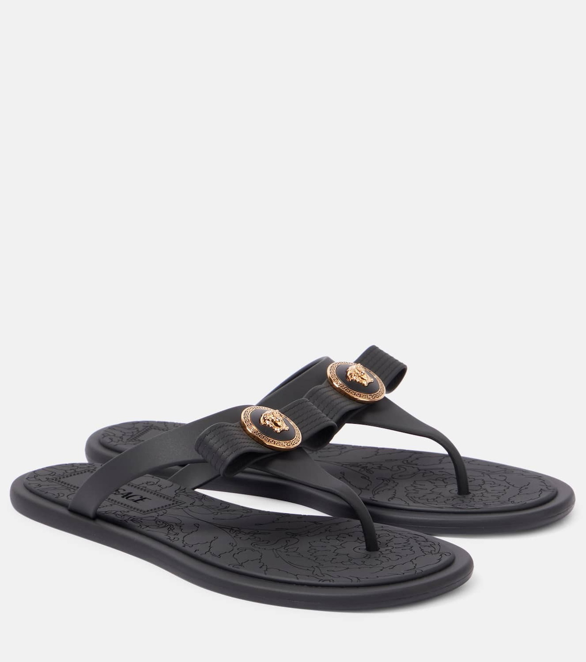 Versace Medusa thong sandals