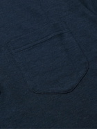 Peter Millar - Amble Slim-Fit Cotton and Cashmere-Blend Piqué Polo Shirt - Blue