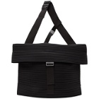 Homme Plisse Issey Miyake Black Pleats Flat 2.0 Messenger Bag