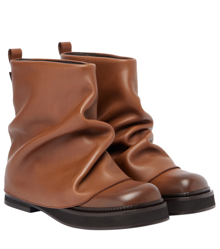 Photo: The Attico Mini Robin leather combat boots