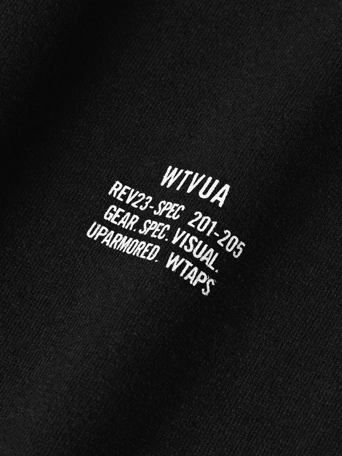 WTAPS - Logo-Print Appliquéd Cotton-Jersey T-Shirt - Black WTAPS