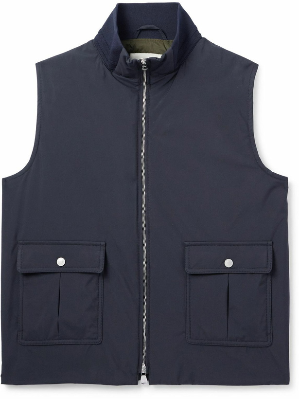 Photo: Valstar - Stretch-Jersey Trimmed Padded Shell Gilet - Blue