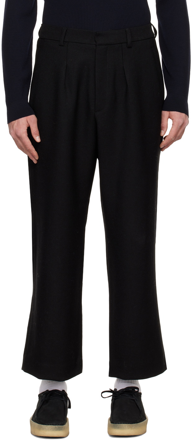 パンツ SECOND / LAYER SAICO TROUSERS | BLACK Second/Layer Black Saico Trousers Second/Layer