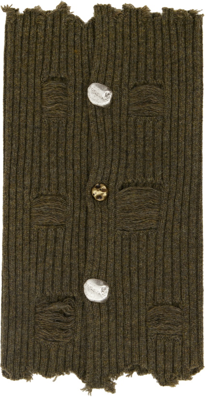 Photo: Andersson Bell Khaki Roghen Wool Neck Warmer Scarf