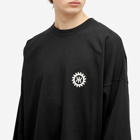 WTAPS Men's 19 Long Sleeve Printed T-Shirt in Black