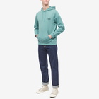 A.P.C. Men's A.P.C Marvin Embroidered Logo Hoody in Grey Green