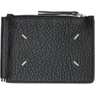 Maison Margiela Black Four Stitches Money Clip Wallet