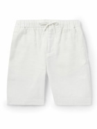 Frescobol Carioca - Felipe Straight-Leg Linen and Cotton-Blend Drawstring Shorts - White