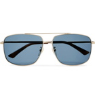 Gucci - Aviator-Style Gold-Tone and Tortoiseshell Acetate Sunglasses - Gold