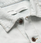 Off-White - Slim-Fit Logo-Print Denim Jacket - Blue