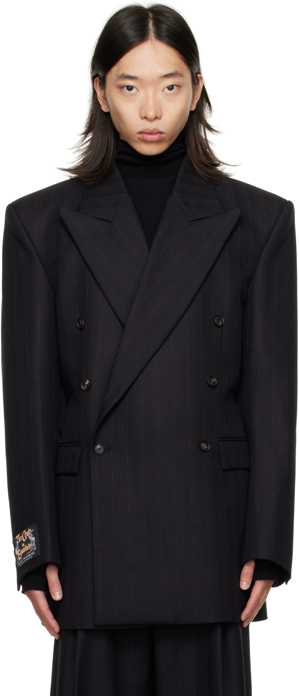 EGONlab Black Oversized Blazer
