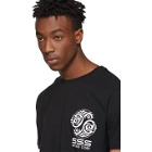 SSS World Corp Black Graphic Logo T-Shirt