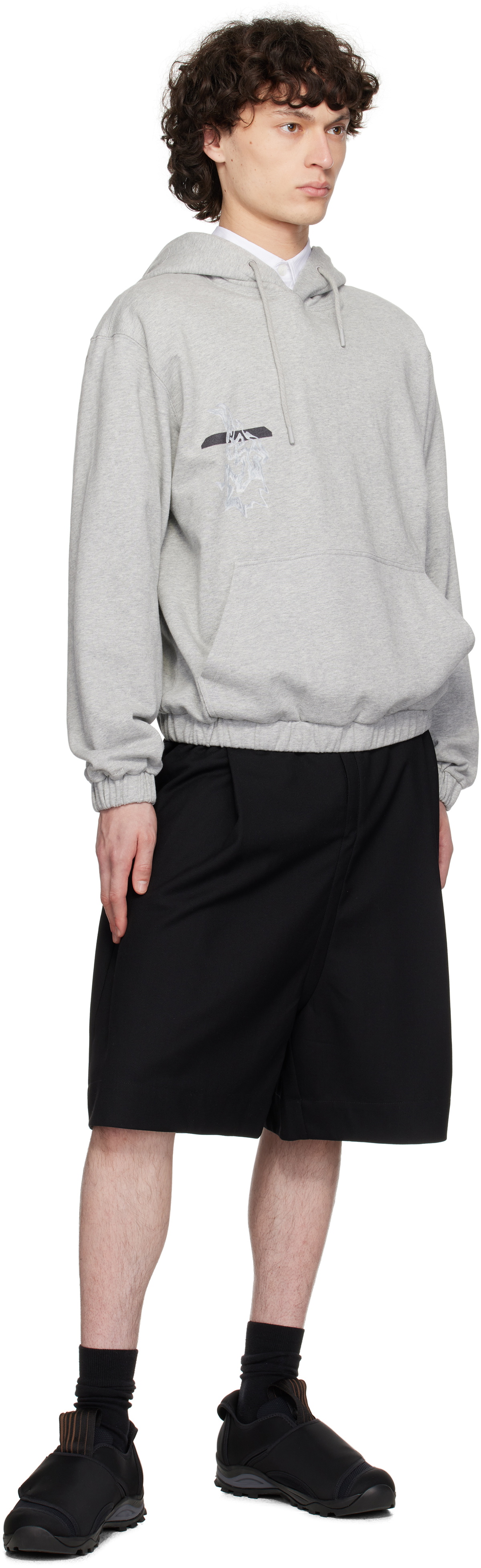 pet tree kor 23ss shorts 変形 pet-tree-kor Black Tension Shorts pet-tree-kor