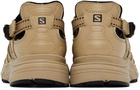 Salomon Tan Leather Techsonic Advanced Sneakers