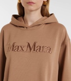 'S Max Mara Logo embroidered cotton-blend hoodie
