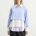 STEL Women's layered shirt in Pink/Blue Stp