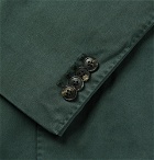Boglioli - Dark-Green Slim-Fit Unstructured Stretch-Cotton Drill Suit Jacket - Men - Dark green