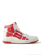 AMIRI - Skel-Top Colour-Block Leather High-Top Sneakers - Red