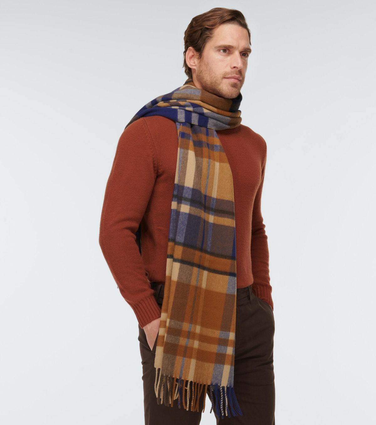 Loro Piana - Royal College checked cashmere scarf Loro Piana