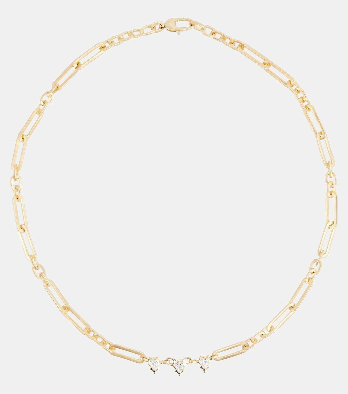 Jade Trau Priscilla 18kt gold chain necklace with diamonds