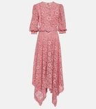 Costarellos Belted lace maxi dress