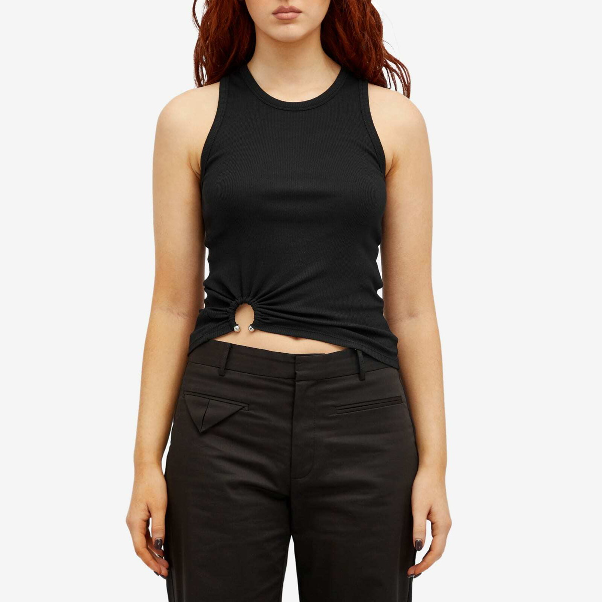 Paco Rabanne Women's Vest with Piercing in Black