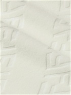 Fendi - Monogrammed Cotton-Blend Chenille Sweatshirt - White