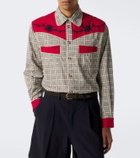 Bode River City checked cotton poplin Western shirt