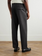 A.P.C. - Renato Straight-Leg Pleated Wool-Blend Trousers - Gray