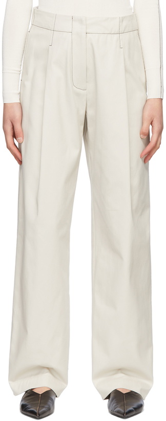 Photo: Rosetta Getty Grey Cotton Trousers